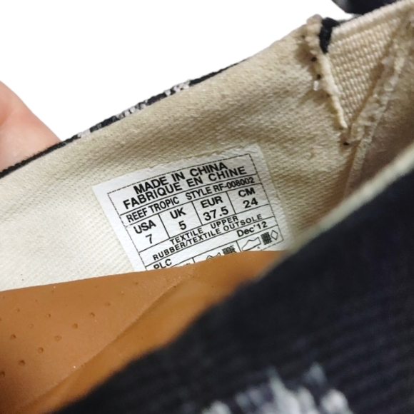 Reef Bella Costas Black & White Cushioned Ballet Flats Women's Size 7 NWT - Picture 6 of 12